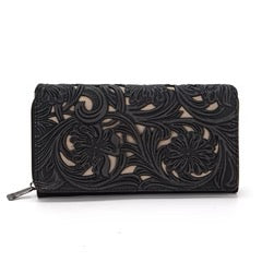 Floral Tooled Wallet